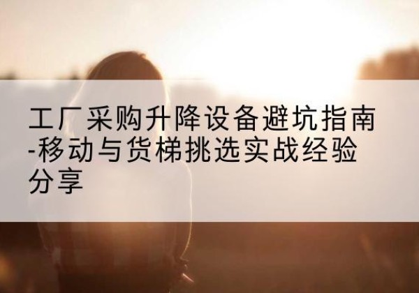 昌图移动式升降机怎么选-工厂采购升降设备避坑指南-移动与货梯挑选实战经验分享