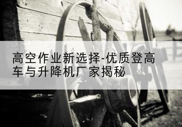 昌图登高车厂家-高空作业新选择-优质登高车与升降机厂家揭秘
